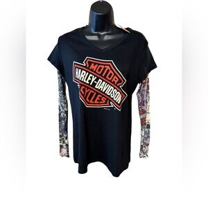 Ladies cool and I mean cool Harley Davidson long sleeve shirt.